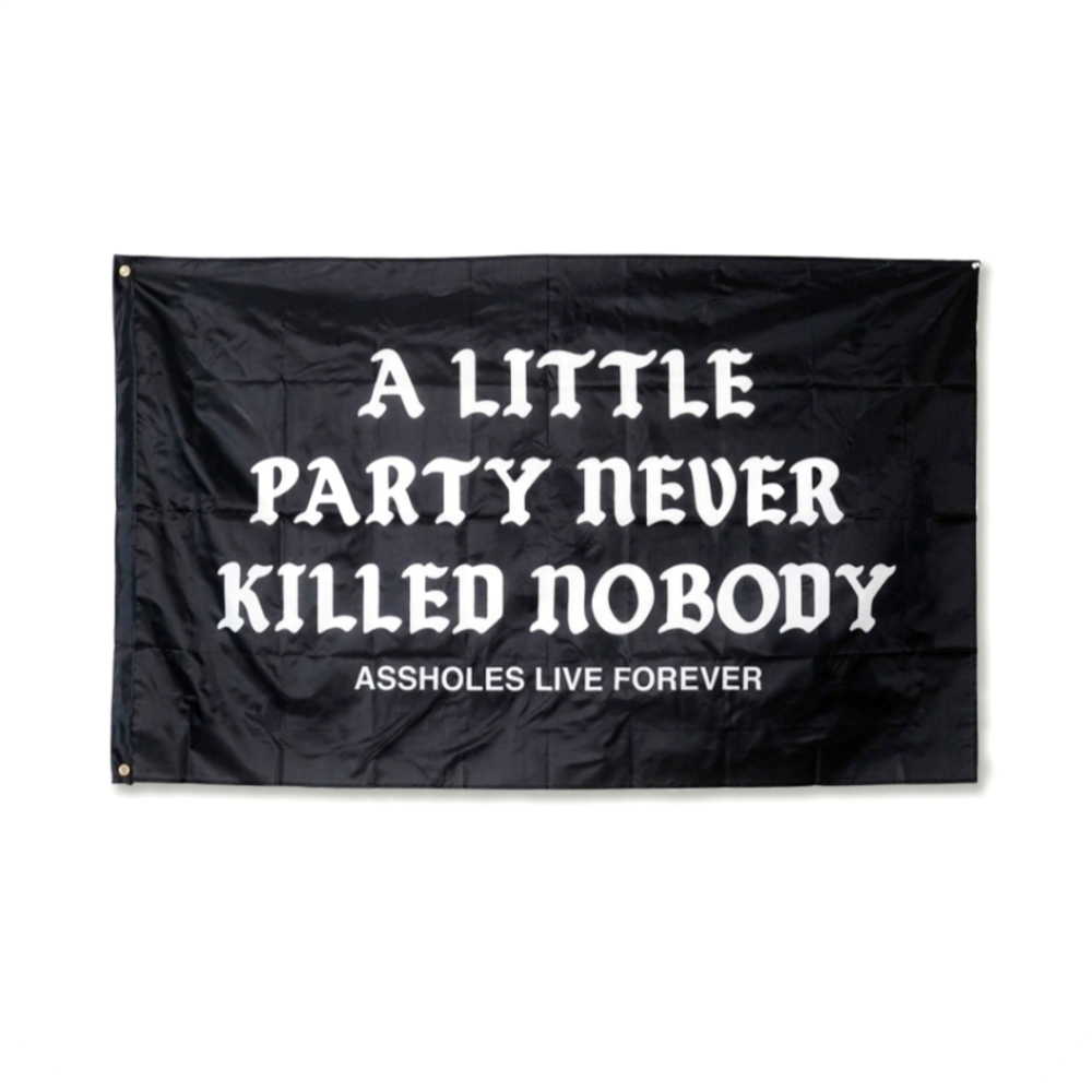Assholes live forever flag 3ft x 5ft new - party